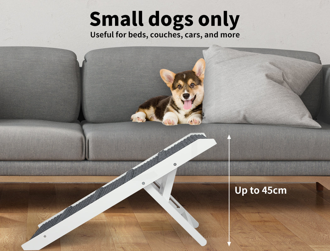 Dog Ramp Adjustable Height Stair for Bed Sofa Cat Dogs Folding Portable