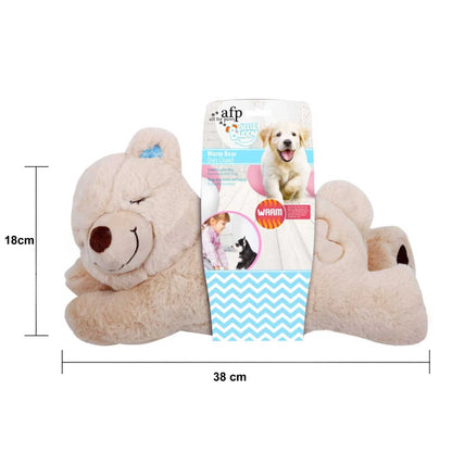 Puppy Warm Toy Bear Dog Heat Pack Comfort Plush Soft Toys Feeling Sleep Aid AFP