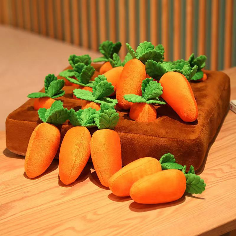 Pet Dog Toys Carrot Plush Toy Vegetable Chew Toy for Dogs Snuffle Mat for Dogs Cats Durable Chew Puppy Toy Dogs Accessories