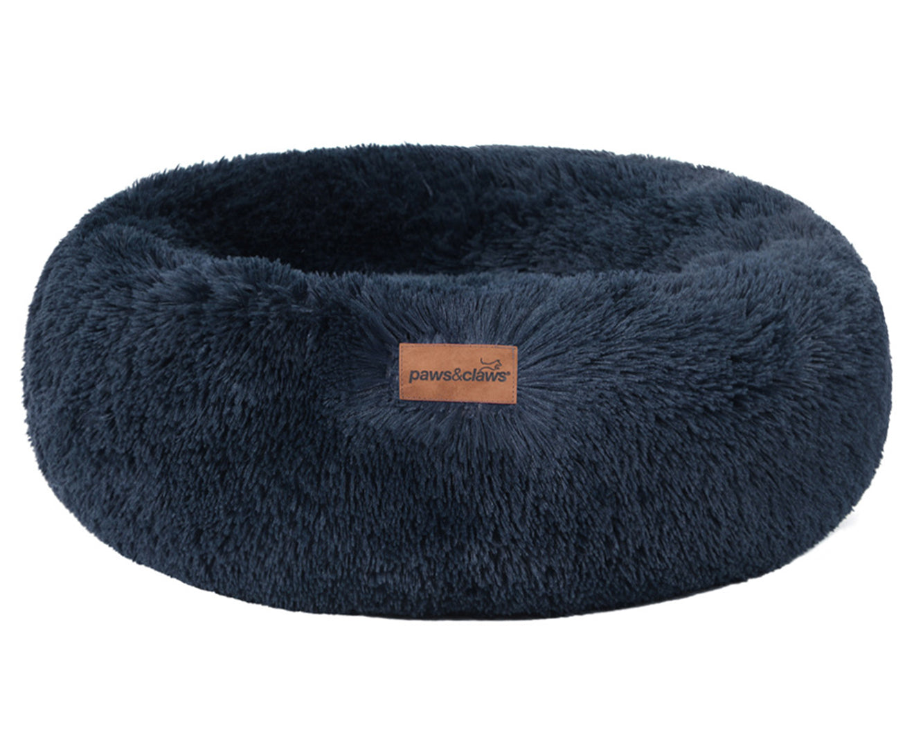 70X21Cm Large Calming Plush Bed - Navy